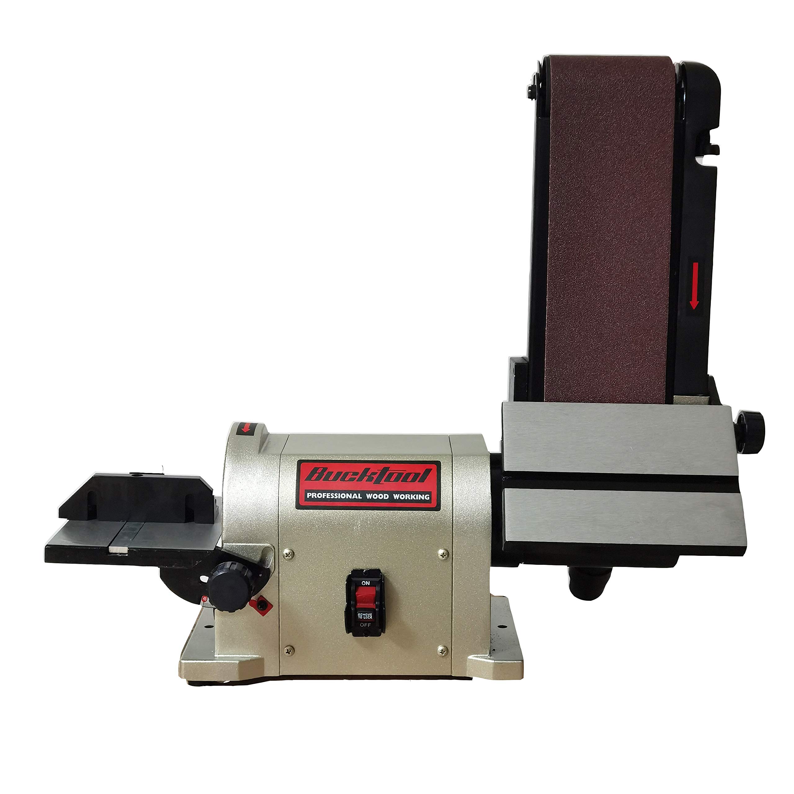 BUCKTOOL Belt Disc Sander 4 in x 36 in Belt and 6 in Disc Sander with 3
