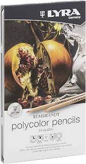 LYRA Rembrandt Polycolor Art Pencils, Set of 12 Pencils, Assorted Colors (2001120)