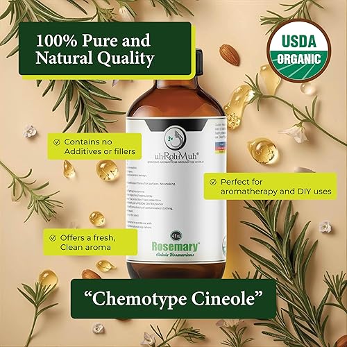 Vista 24 de Aceite esencial de cinol certificado de romero orgánico España - (1oz)