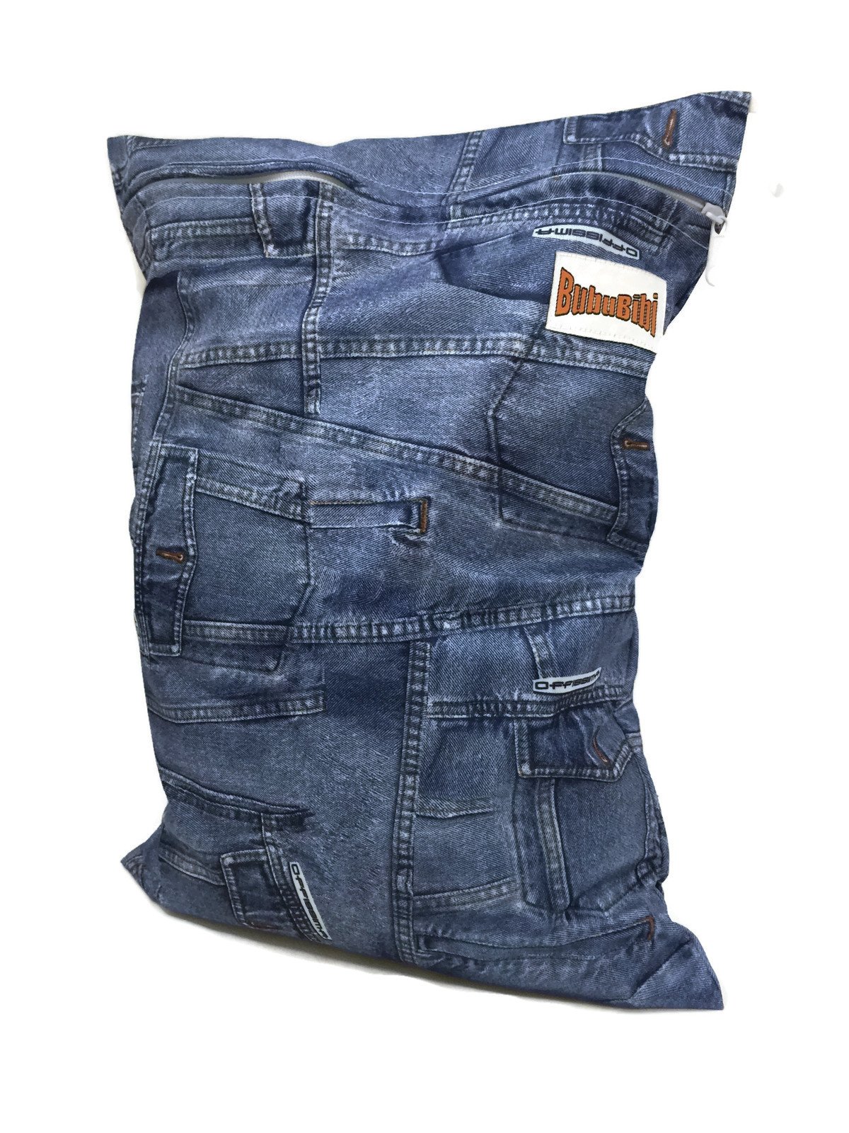 BB2 Medium Minky Wet/ Dry Water Resistant Travel Grab & Go Cloth Diaper Bag (Medium 16"X12", Jeans -NON MINKY)