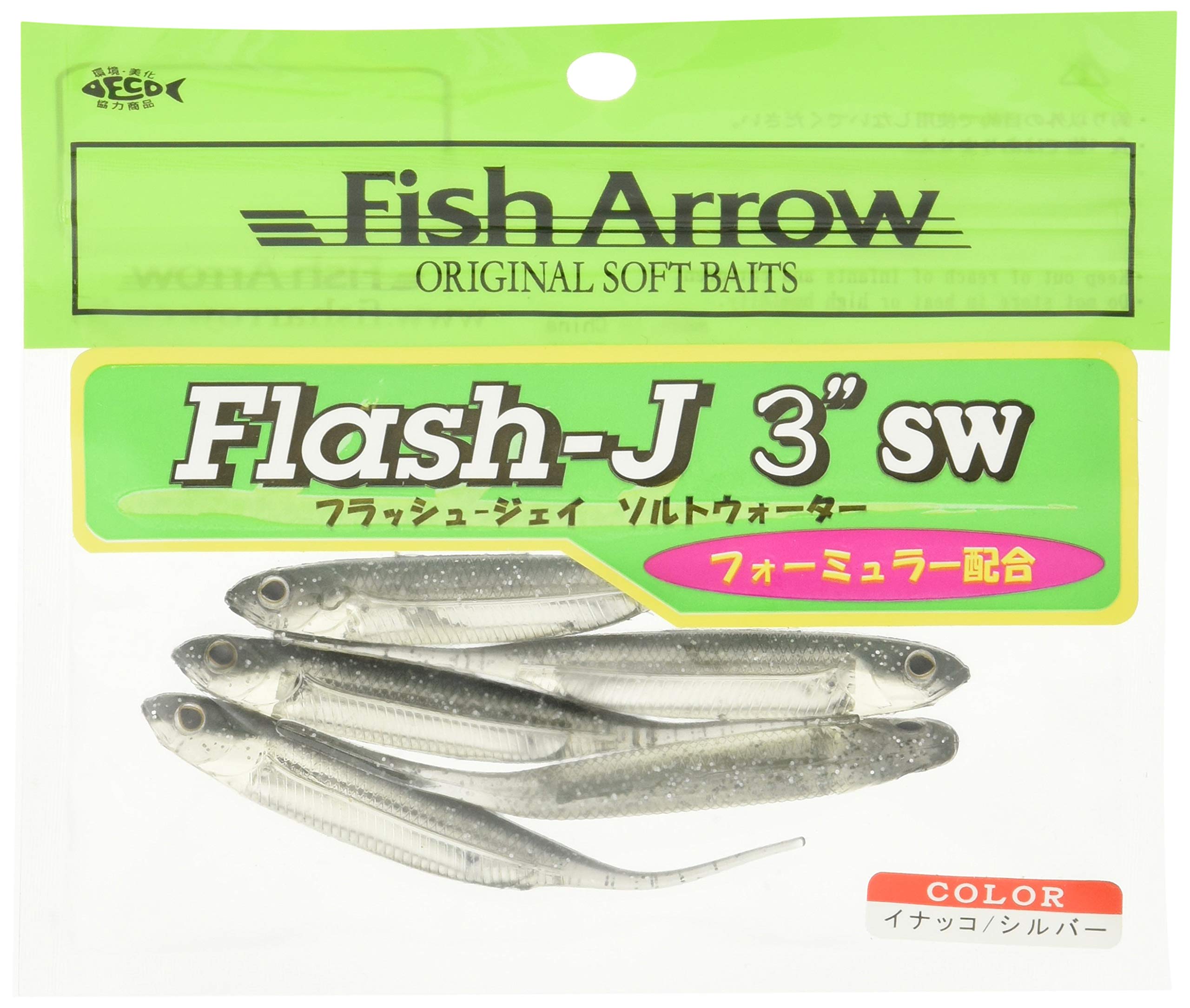 Fish Arrow Flash-J SW 3" (5 adet/paket) #112 Inago/Silver Olta
