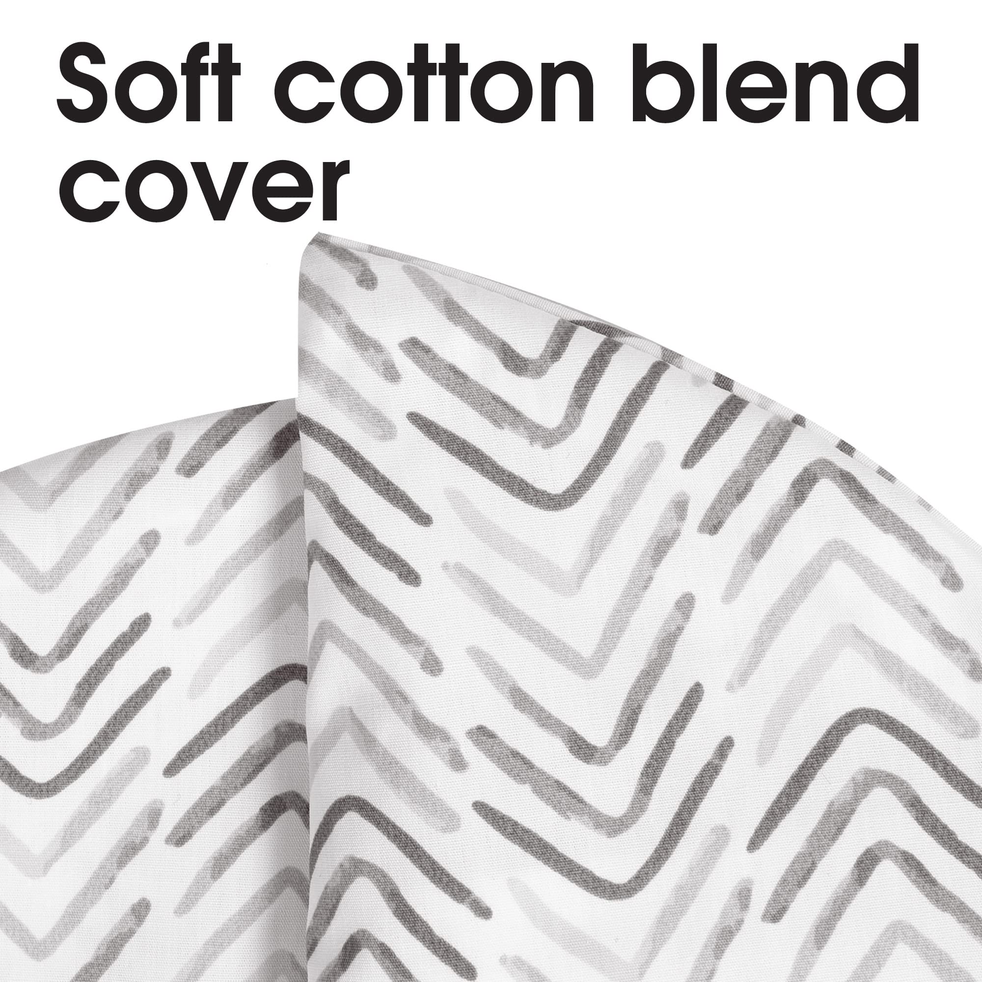 Boppy Nursing Pillow and Positioner—Original | Gray Cable Stitches | Breastfeeding, Bottle Feeding, Baby Support | With Removable Cotton Blend Cover | Awake-Time Support