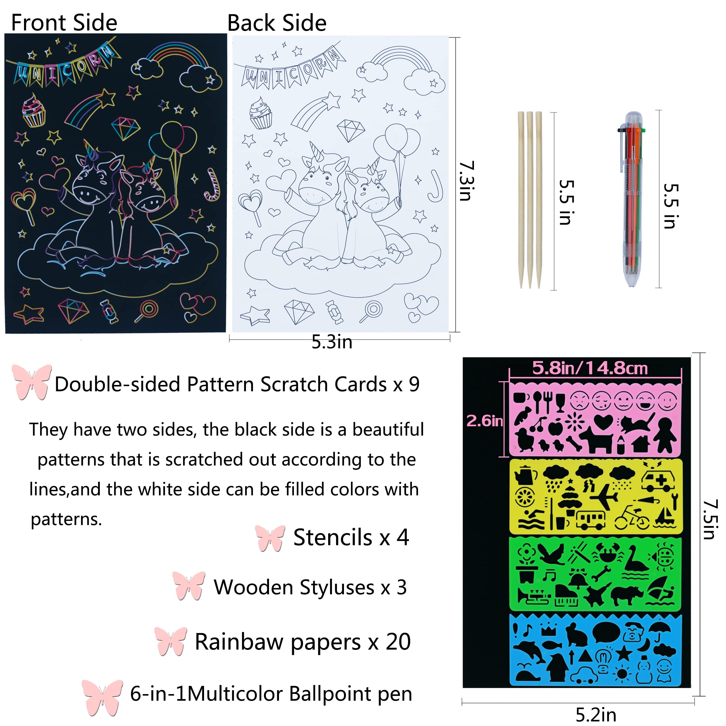 スクラッチアート 完成品 オリジナル ユニコーン 一点物 現品 Amazon.co.jp: スクラッチアート レインボーペインティング ペーパー