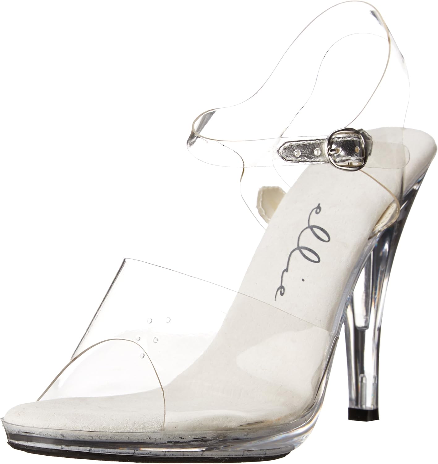 Ellie Shoes Women's 421-brook, Clear, 5 M US