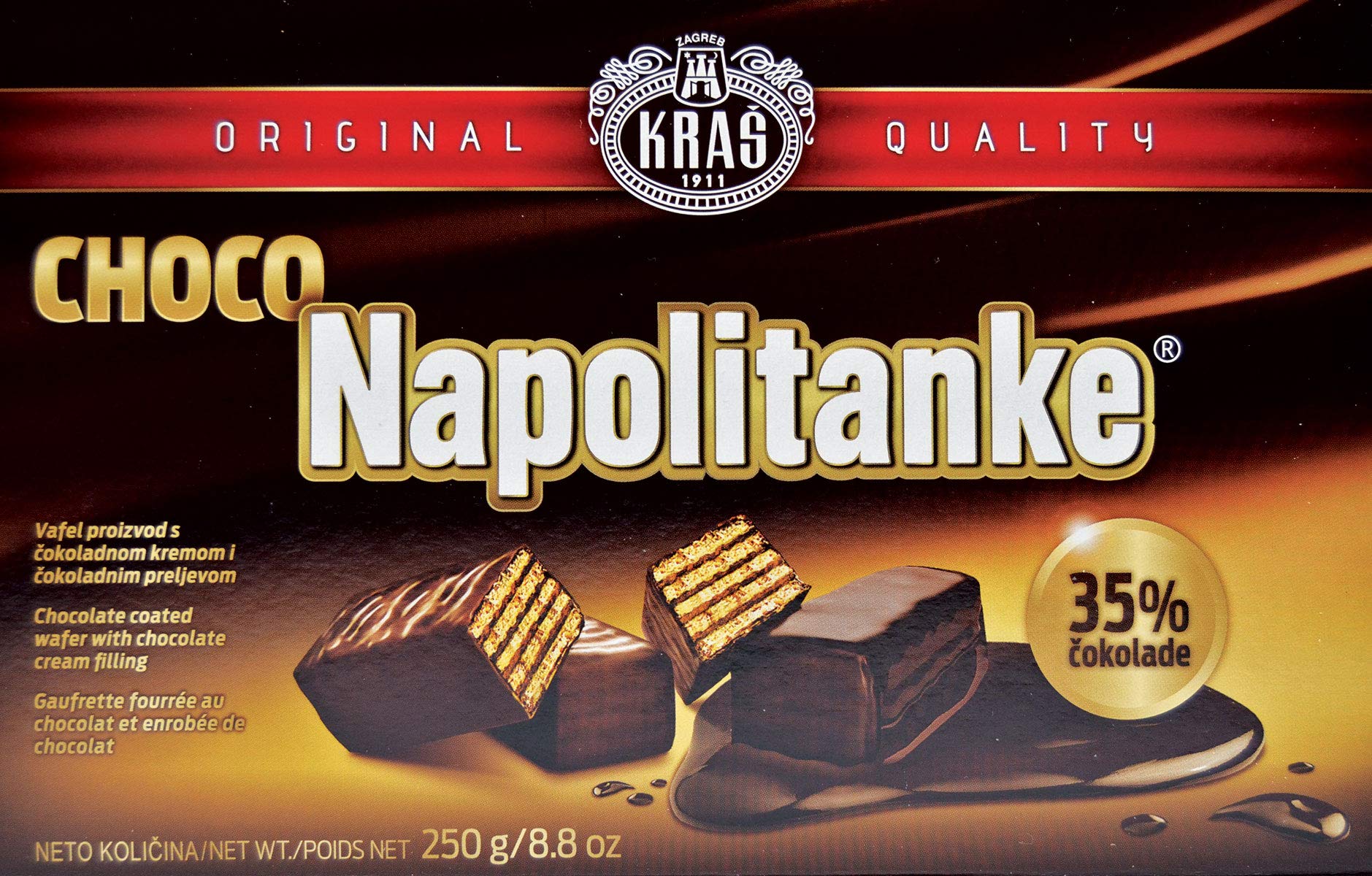 Snapklik.com : Kras Chocolate Covered Wafers, 8.8 Ounce