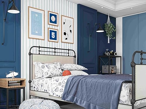 Miniatura 2 de Where The Polka Dots Roam Juego de sábanas tamaño individual de color blanco sólido, ropa de cama de lujo con bolsillo profundo para un fácil