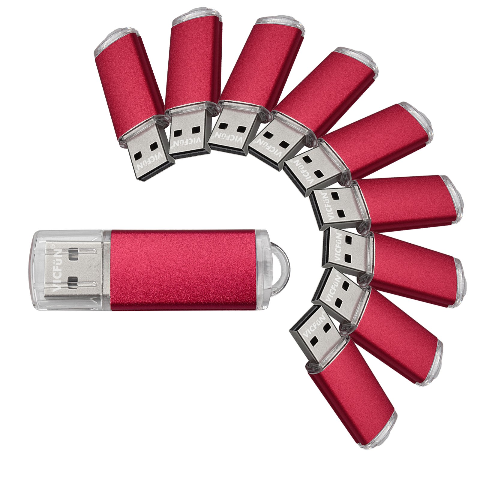10pcs 8GB USB Flash Drive 8G USB 2.0 Metal USB Drive Thumb stick Red-picture-12