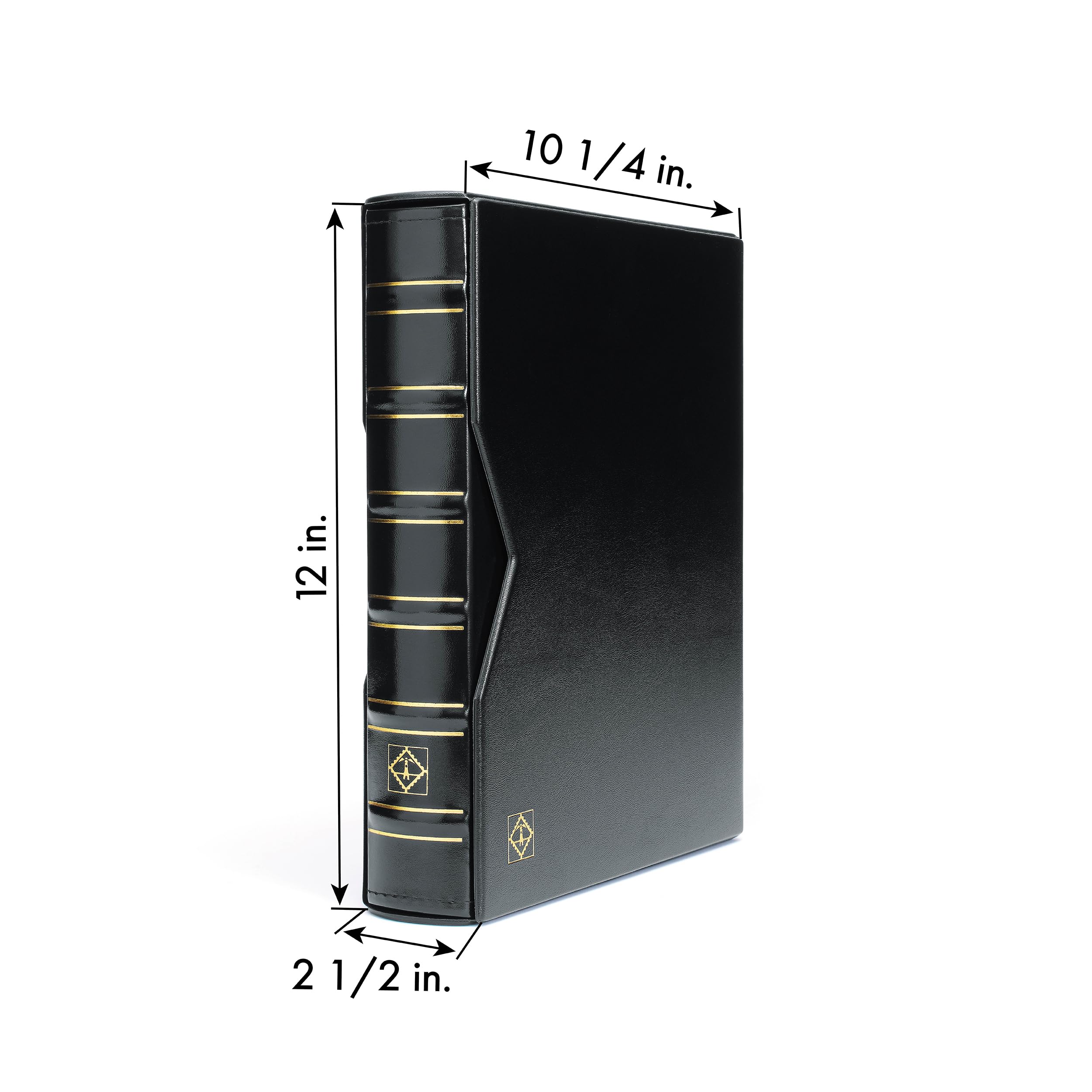 Leuchtturm 360983 Banknotenalbum Vario Classic - Hochwertiger Ringbinder zum Befüllen inkl. Schutzkassette - Schwarz
