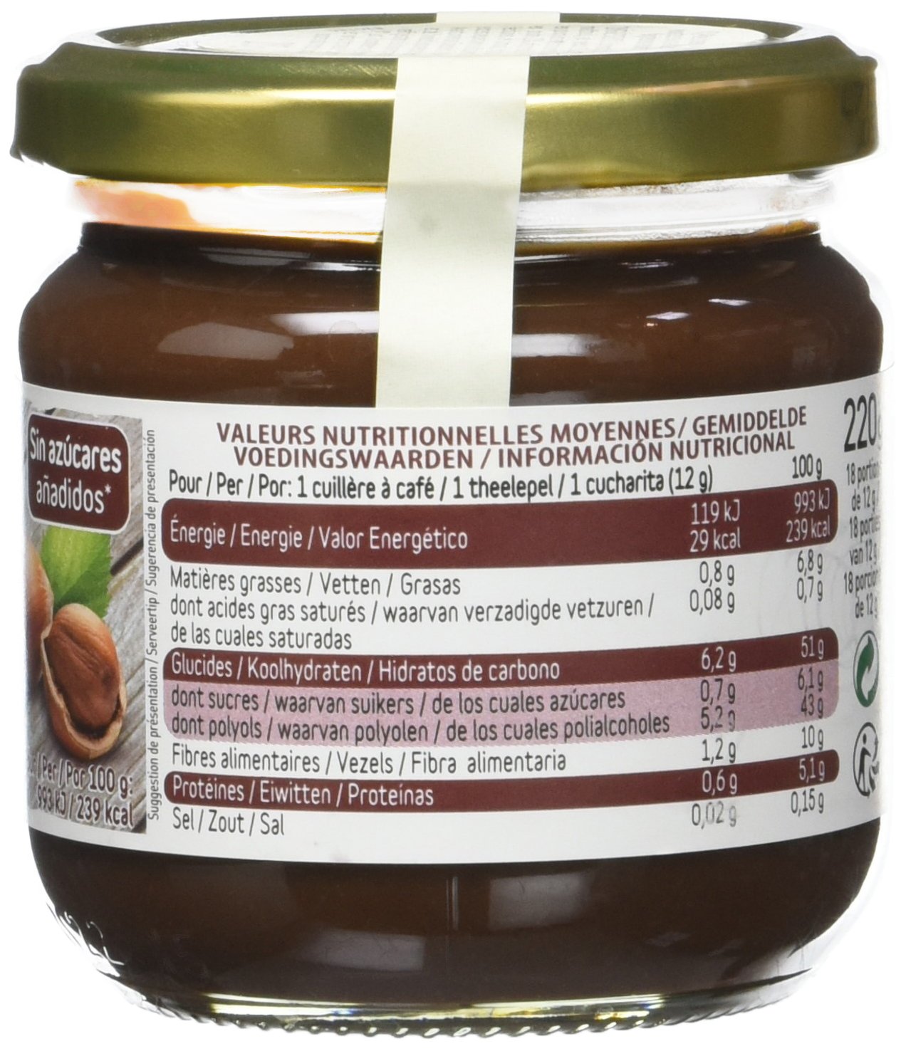 Dukan Pâte à Tartiner 220 g - Lot de 6