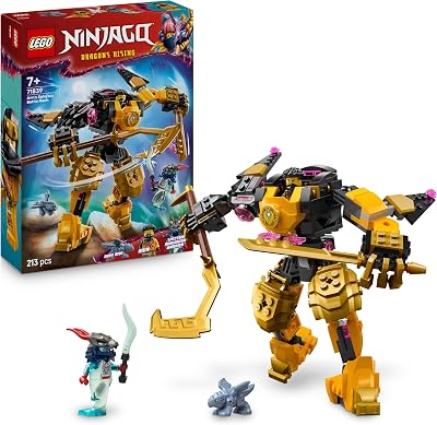 LEGO NINJAGO Arins Spinjitzumech – Ninja-Spielset mit beweglicher Mech Figur, 2 Minifiguren und Baby Ryu Drachenmodell – Geschenkidee für Jungen und Mädchen ab 7 Jahren – 71839