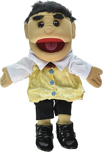 Chico hispano de 14" con chaleco de marioneta