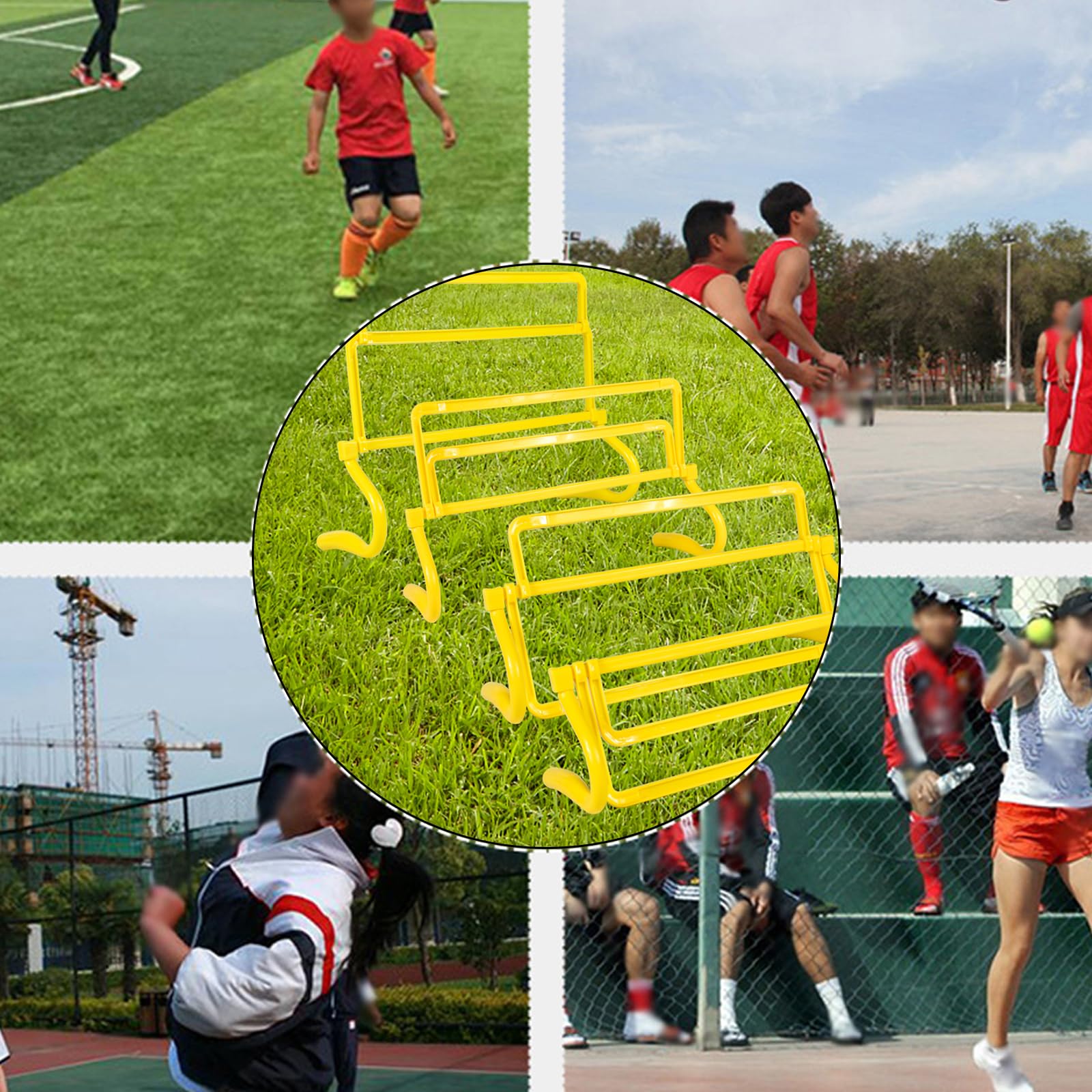 4 altezza regolabile velocità allenamento ostacoli fitness & velocità attrezzature di allenamento