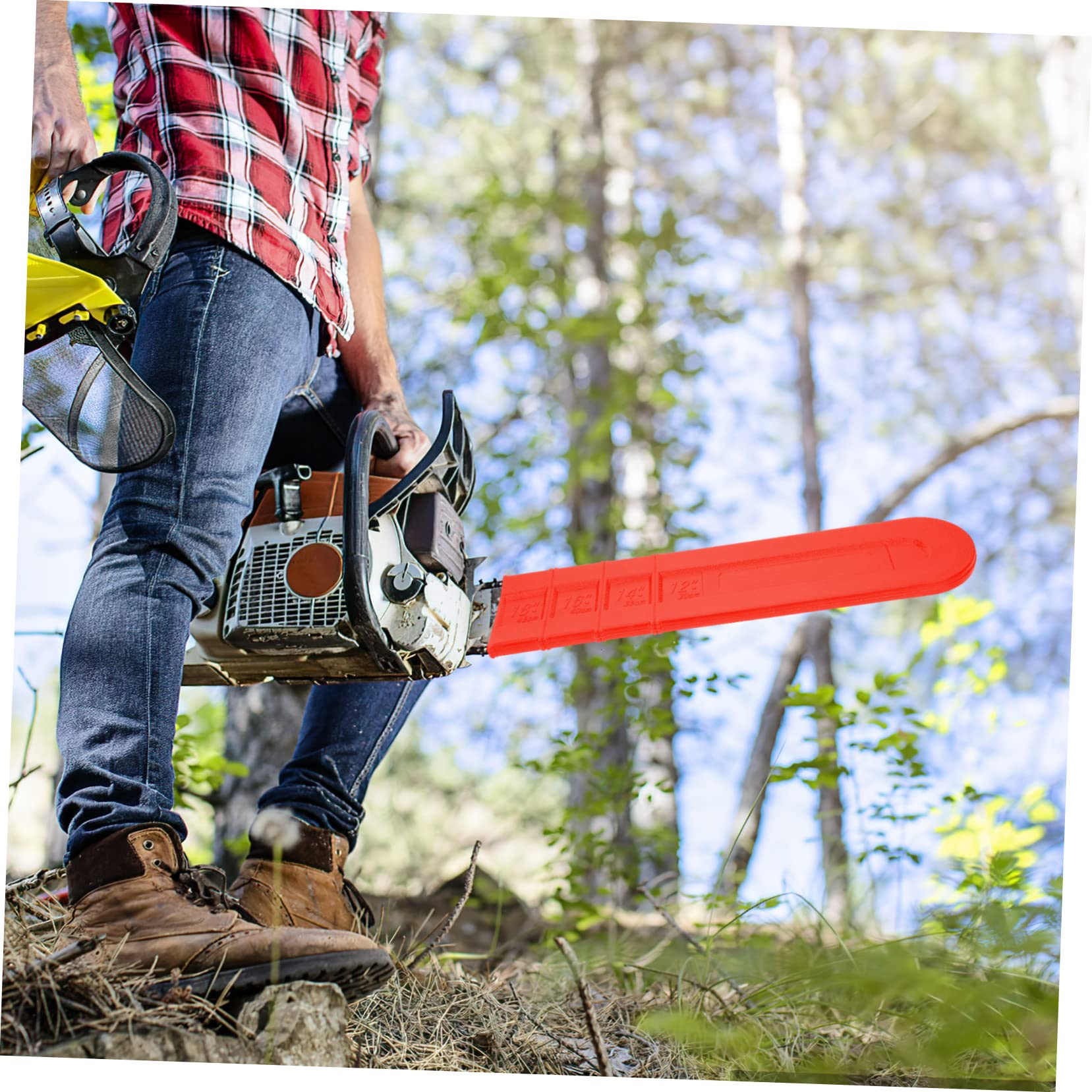 8 Fundas Protectoras de Plástico para Barra de Motosierra Cubierta de Barra Motosierra Funda Duradera para Almacenamiento y Uso al Aire Libre