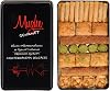 Mughe Gourmet Luxury Assorted Turkish Baklava Pastry Gift Elegant Tin Box 1.32lb600g - Pistachio, Walnut, Cashew, Hazelnut Dessert Gifts Bitesize Baklawa Sweet Perfect for Fathers Day and more