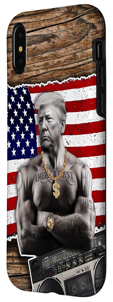 【G-RAP】trump thight Amazon.com: iPhone X/XS Donald Trump Gangsta Hip-Hop Tattoo
