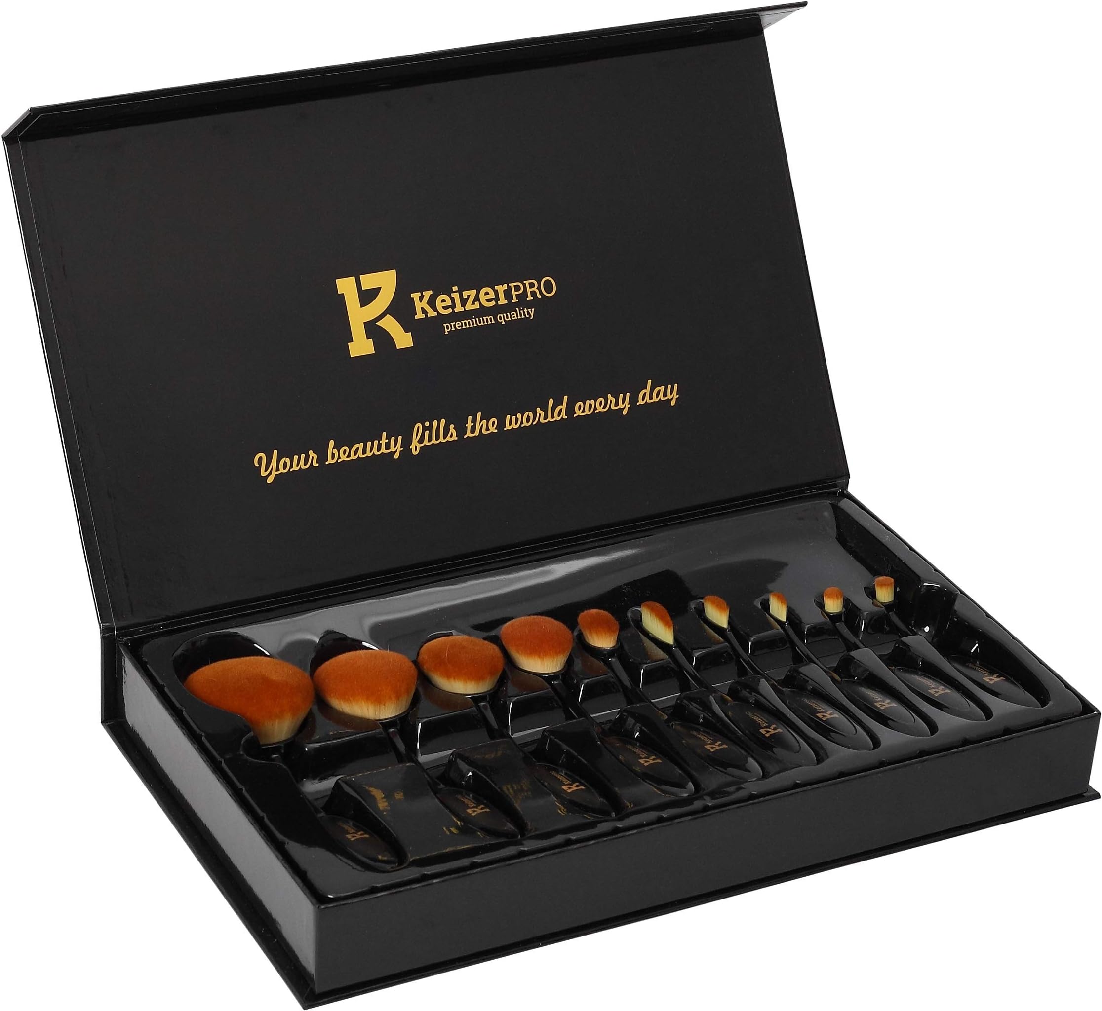 KeizerPro Premium Makeup Brush Set (10pcs)