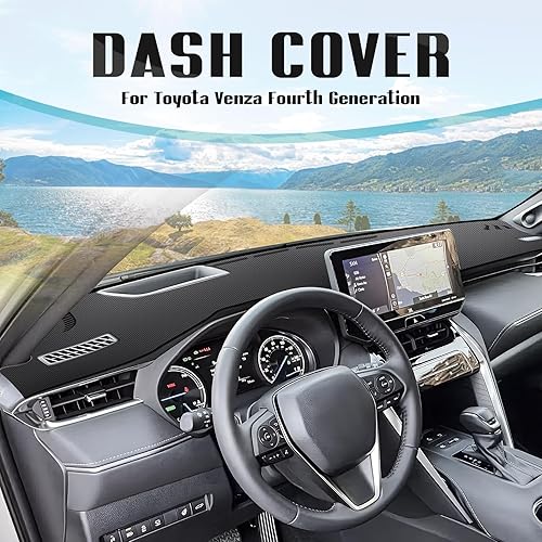 Miniatura 640 de FIILINES - Cubierta para tablero, accesorio para tablero de malla antideslizante, parasol sin reflejos y protector compatible con Toyota RAV4