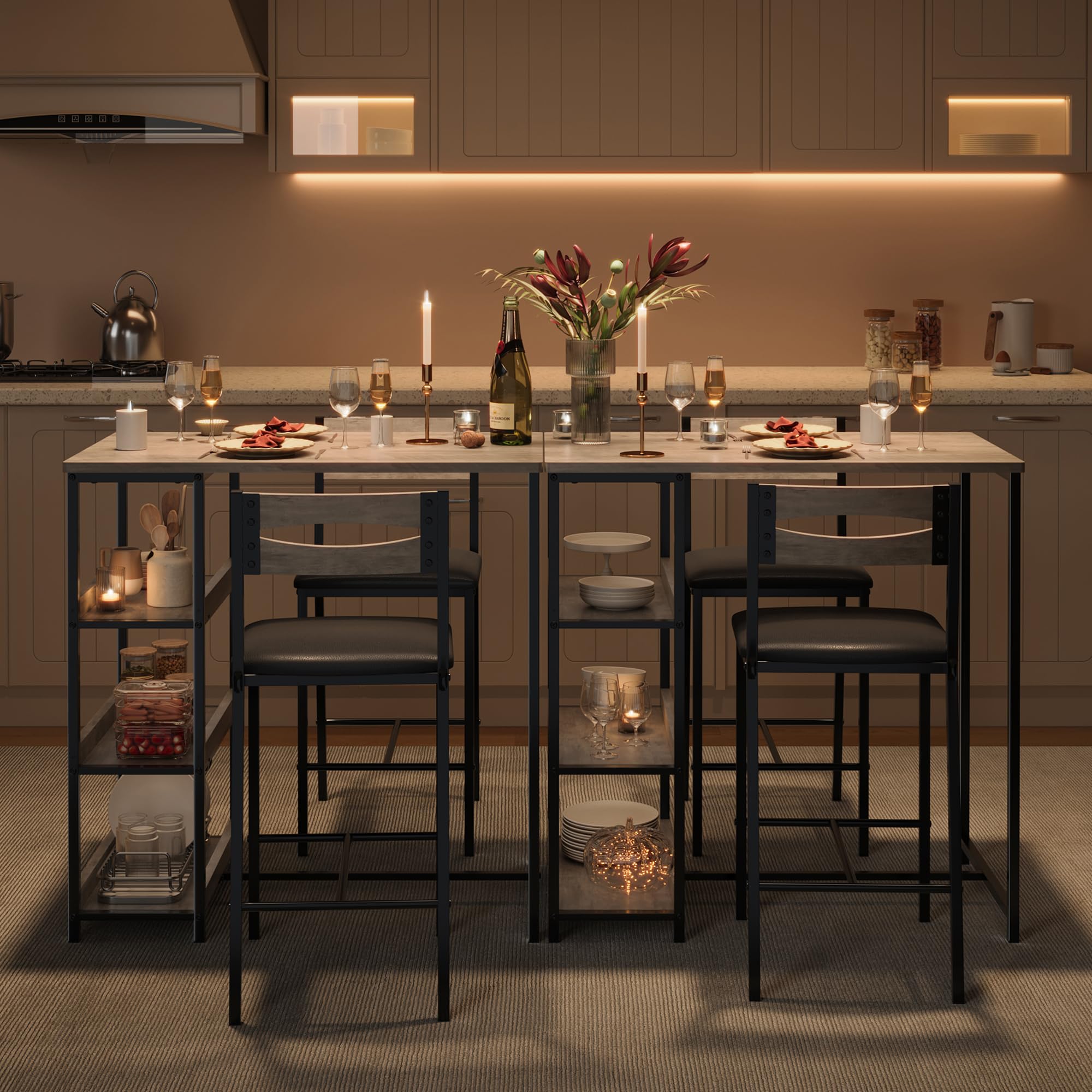 GarveeLife - Set de Comidas (2 p, Altura encimera)