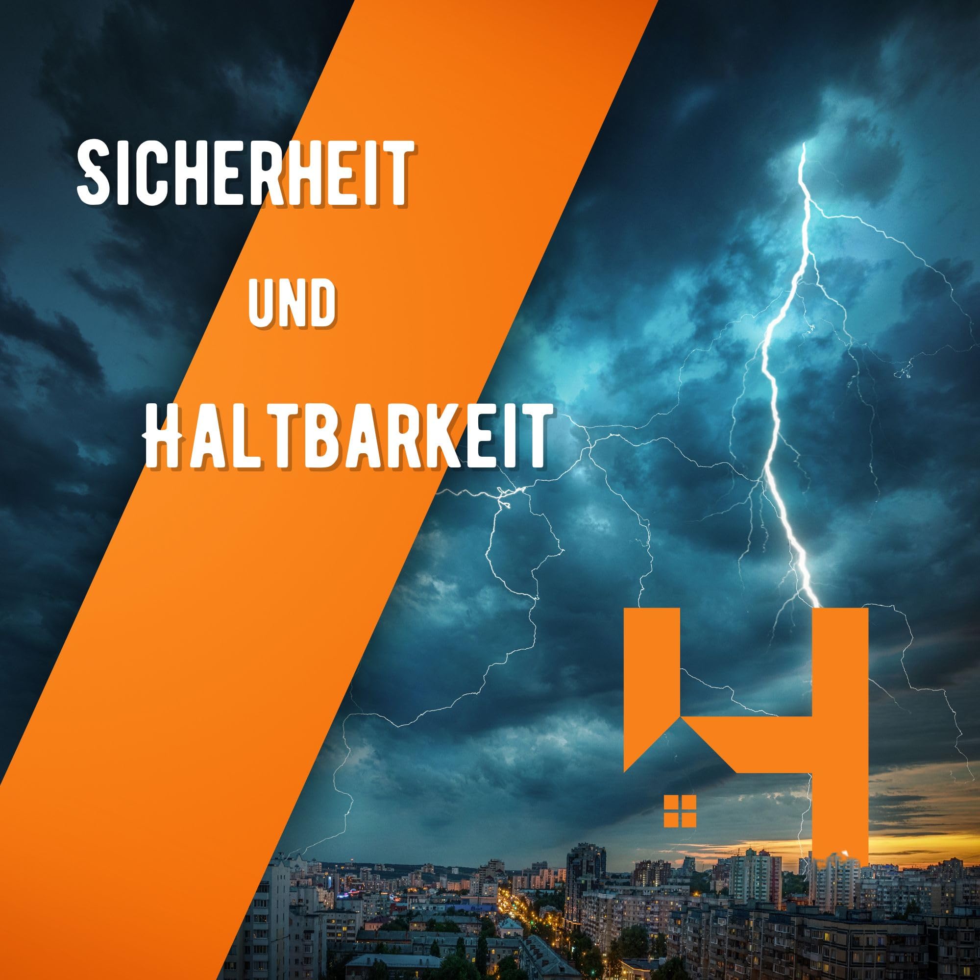 HausHeld® krążownik ocynkowany, 1 m, z przyłączem do drutu okrągłego Ø 8–10 mm i taśmy uziemiającej 30 mm – pręt krzyżowy do uziemienia, ochrony odgromowej i wyrównania potencjałów – stabilna obejma