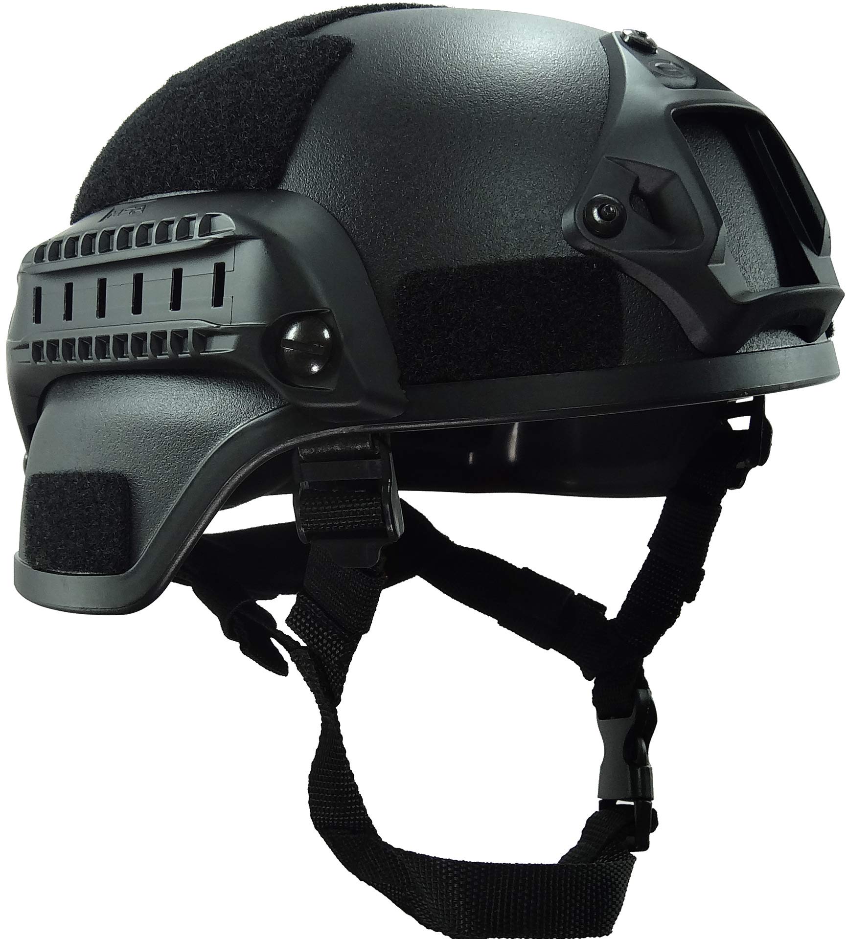 Haoyk mich 2000 Style Tactical Airsoft Paintball casco con Nvg Mount e sponda per airsoft paintball, Black