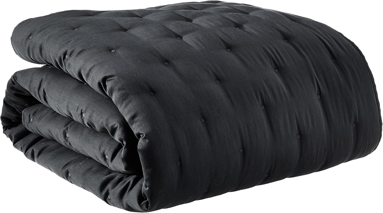 Amazon Aware Recycled Polyester and Cotton Blend Quilt, King, Charcoal