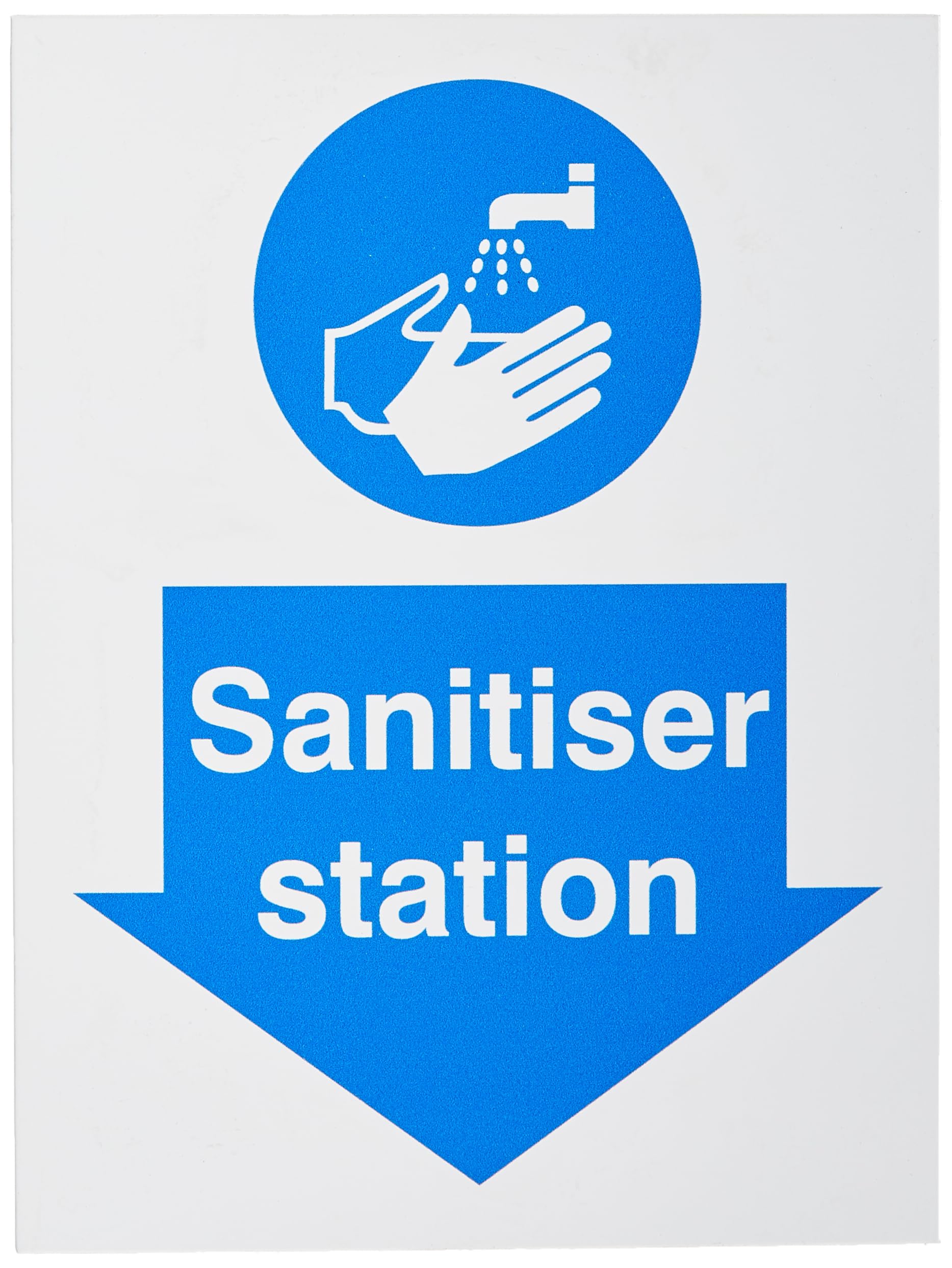 Stewart Superior Health And Safety Sign Sanitiser Station Adhesive Plastic 15 X 20 Cm M402srp