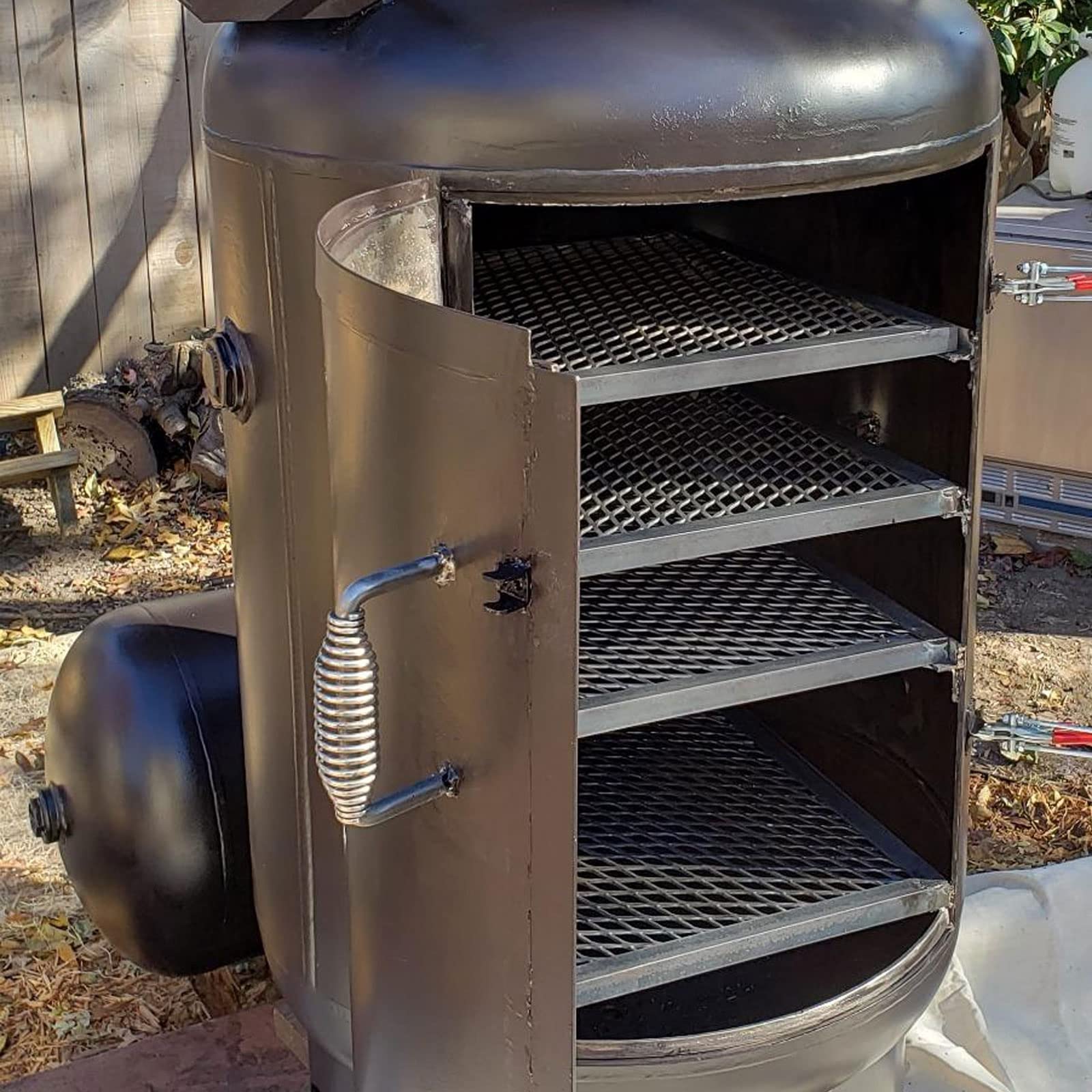 Maniglia A Molla Per Griglia In Acciaio Inossidabile - Accessorio BBQ, Forno A Legna, Campeggio - Foto 3