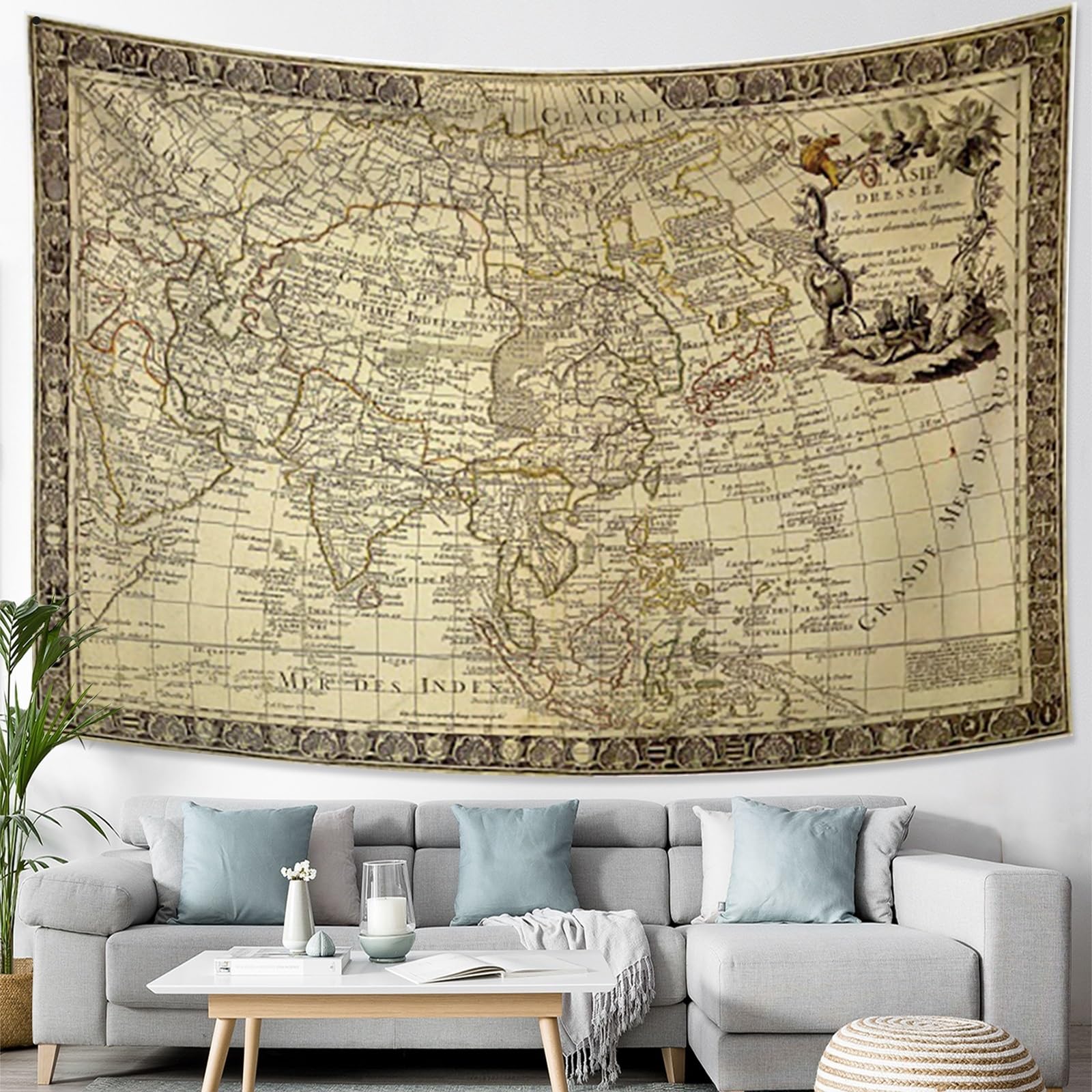 Revêtez vos murs avec une Carte du Monde Vintage - Artgeist