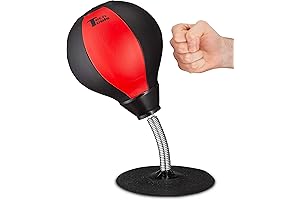 Tech Tools Desktop Punching Bag: Desk Stress Buster, Boxing Bag for Anger...
