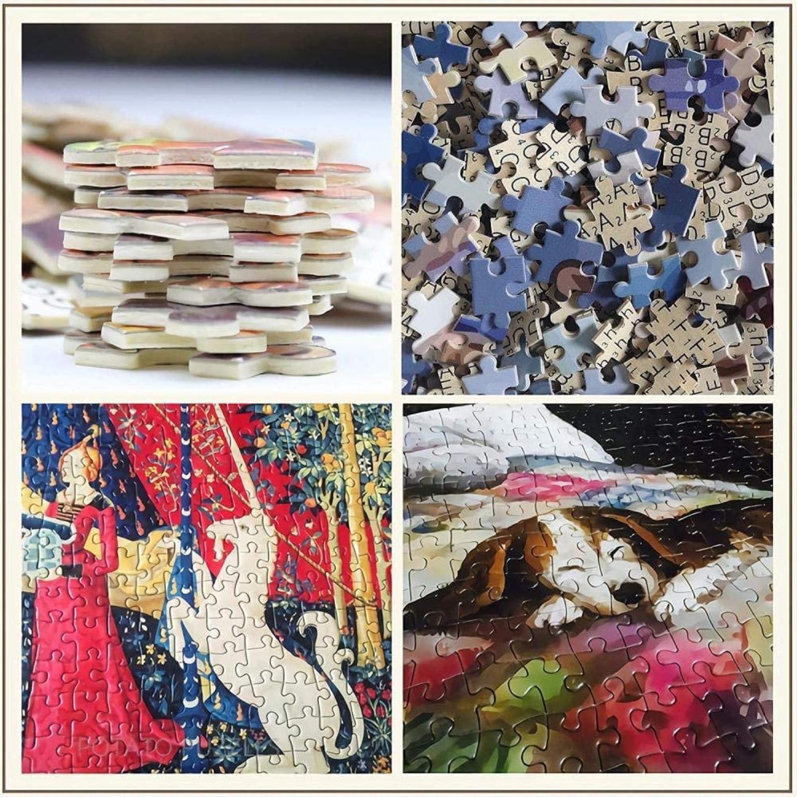 Geschenke für Jungen 3D Puzzle 1500 Teile Welpe Pudel Tier 87x57cm