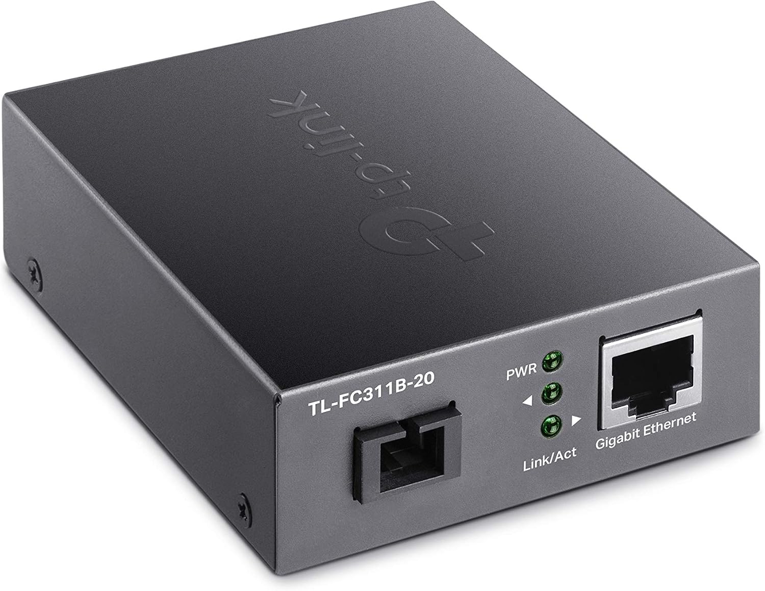 TP-Link Gigabit WDM Media Converter, Auto-negotiation, Extends fiber distance up to 20 km (TL-FC311B-20), Black