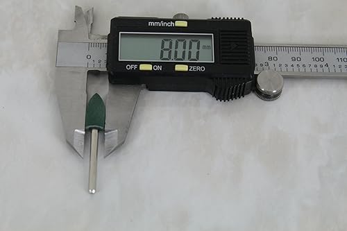 Miniatura 3 de TEMO 10 piezas de 516 pulgadas de goma rotativa con vástago de 0.118in (18 pulgadas) para herramientas rotativas Dremel
