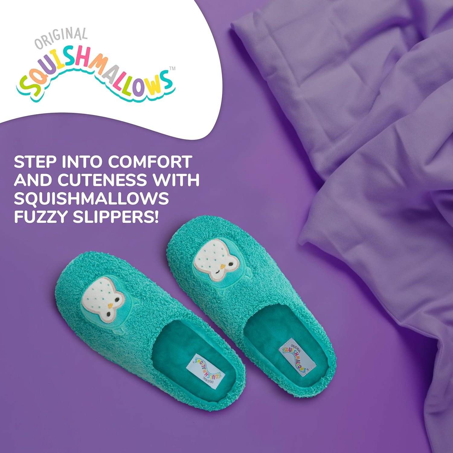 Squishmallows Women & Kids Slippers – Extra Cozy Fuzzy Slip-On House Shoes - Image 7