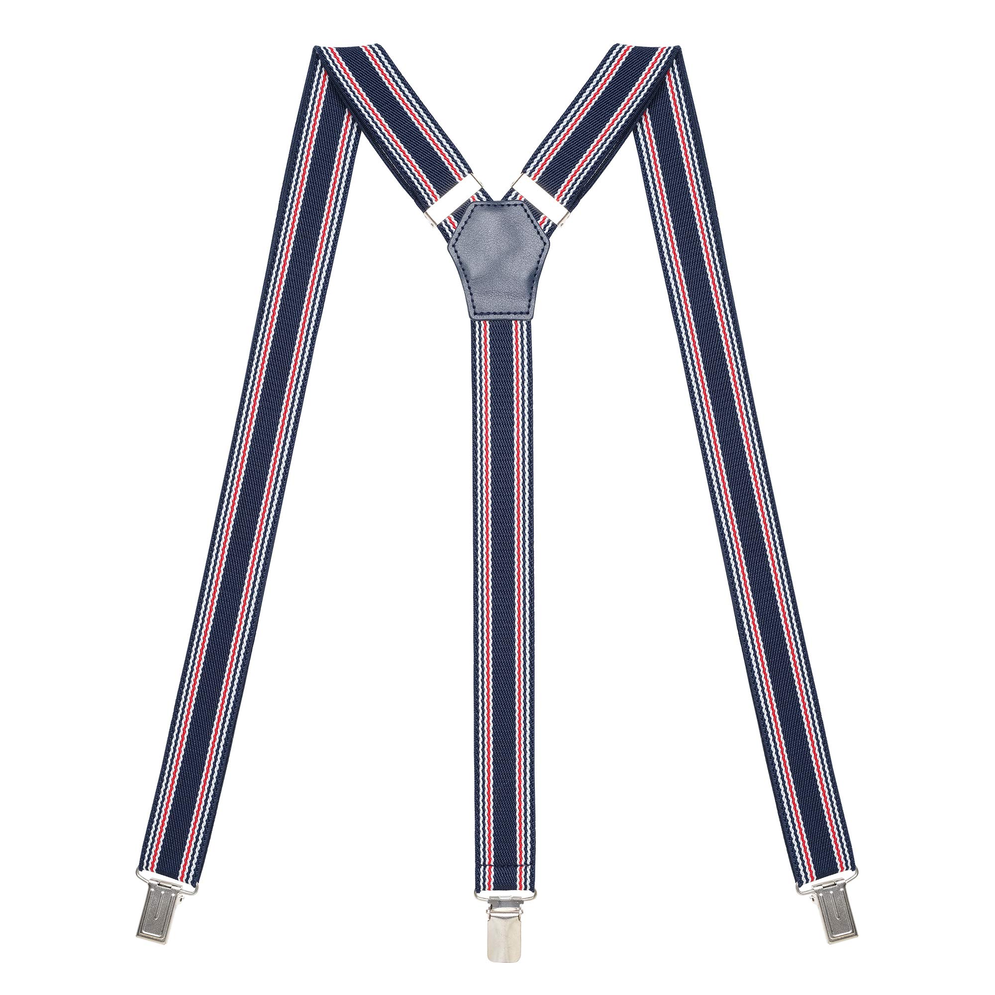 Womens Suspenders – Y Back Style – 1" Width - Comfortably Adjustable Elastic Straps and Metal Clips