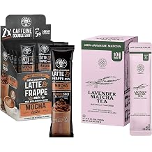 The Frozen Bean Mocha Frappe & Latte Instant Mix 20 Sticks - The Harmony Matcha Lavender 10 Sticks