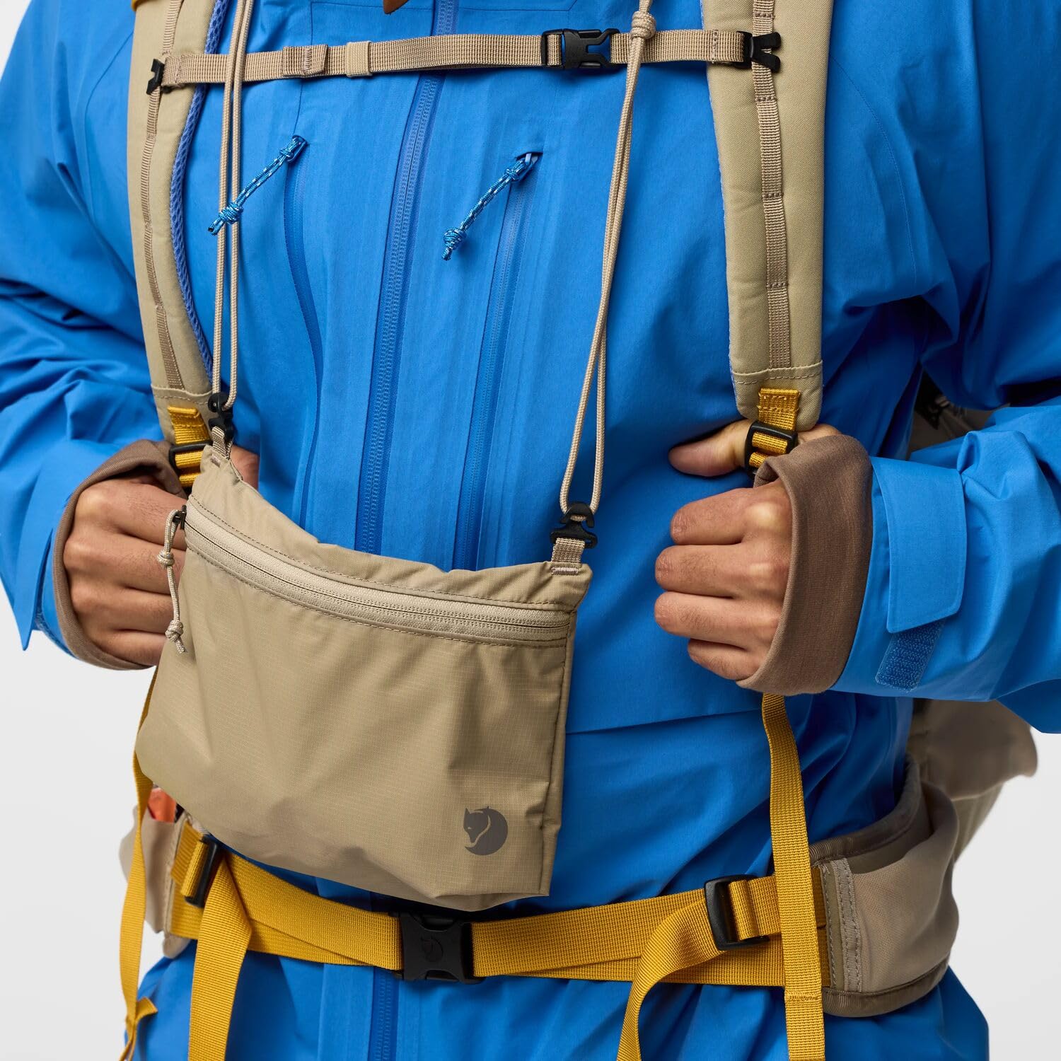 Fjällräven zaino, escursioni Kajka X-Lätt 45 FOSSIL beige