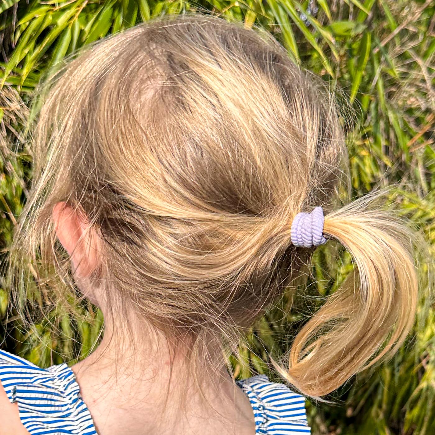 HAARallerliebst® Pack of 20 Colourful 30 mm Small Hair Bobbles for Girls, Mini Baby Scrunchies Including Box - Image 2