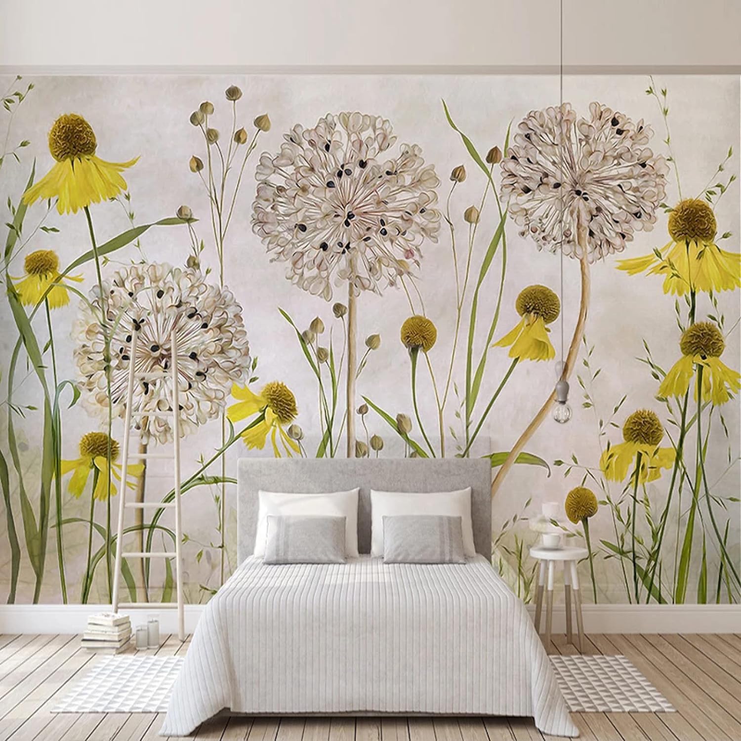 Papier peint photo tournesol 3D poster mural amovible pour salon