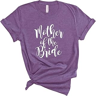 Mother of The Bride Shirt, Mother of The Groom Shirt – Soft Unisex Cotton Blend Wedding Tee for Mom. Matching Bridal Tshirts
