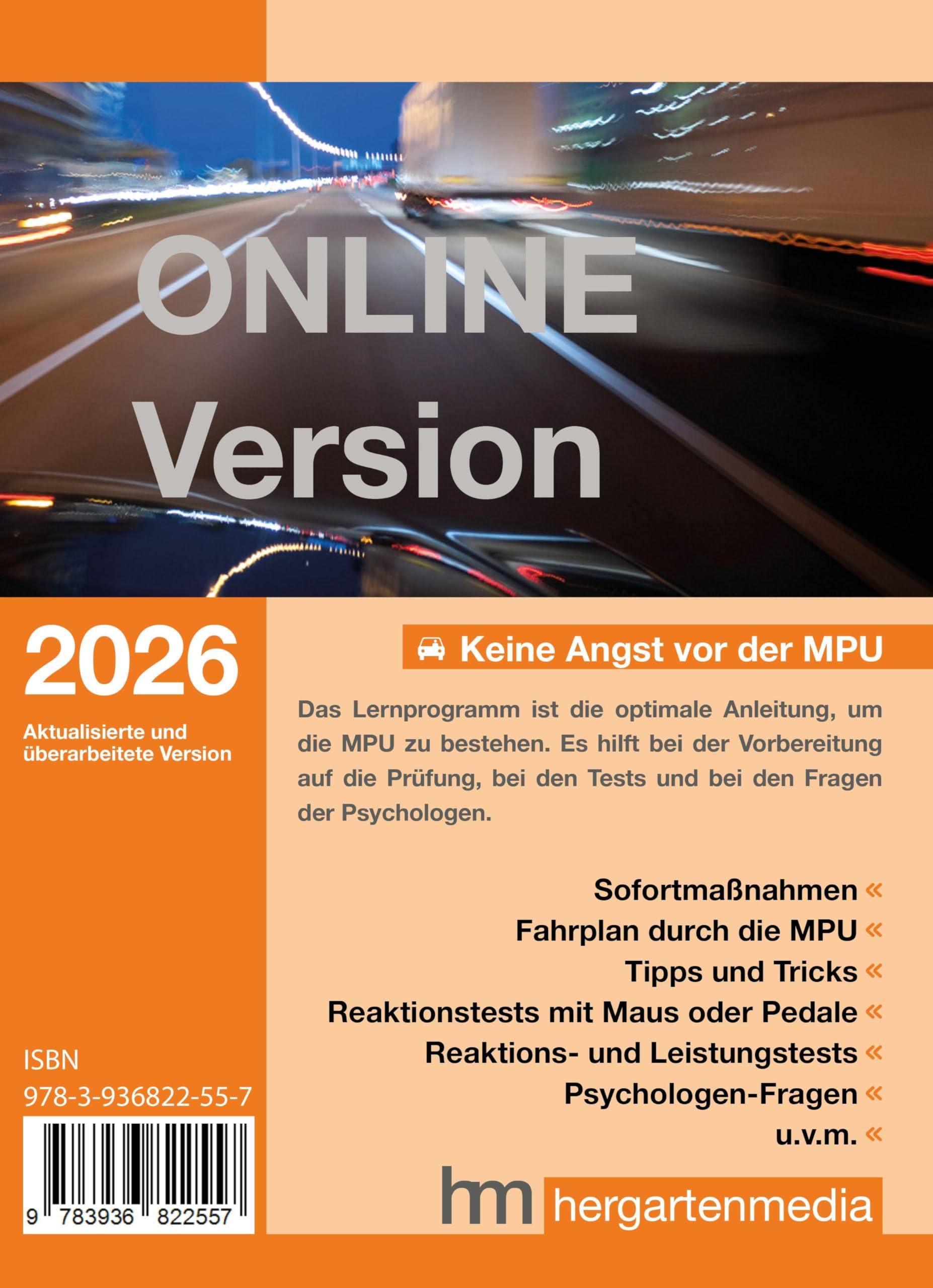 Keine Angst vor der MPU 2026. Code in Box: Online-Programm der bewährten Vorbereitungshilfe auf die Medizinisch-Psychologische Untersuchung
