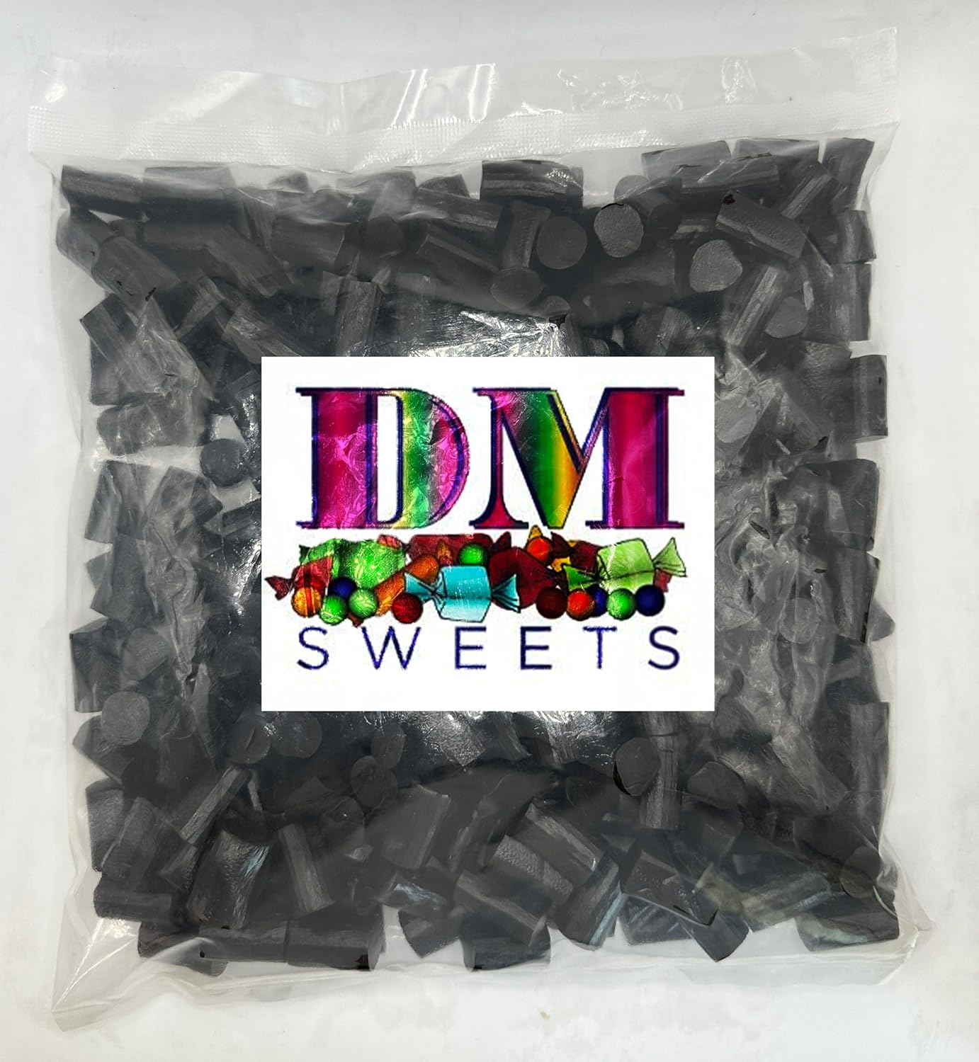 Sugar Free Black Licorice Bites 1 lb of Soft Chewy Fresh Black Licorice Nibs