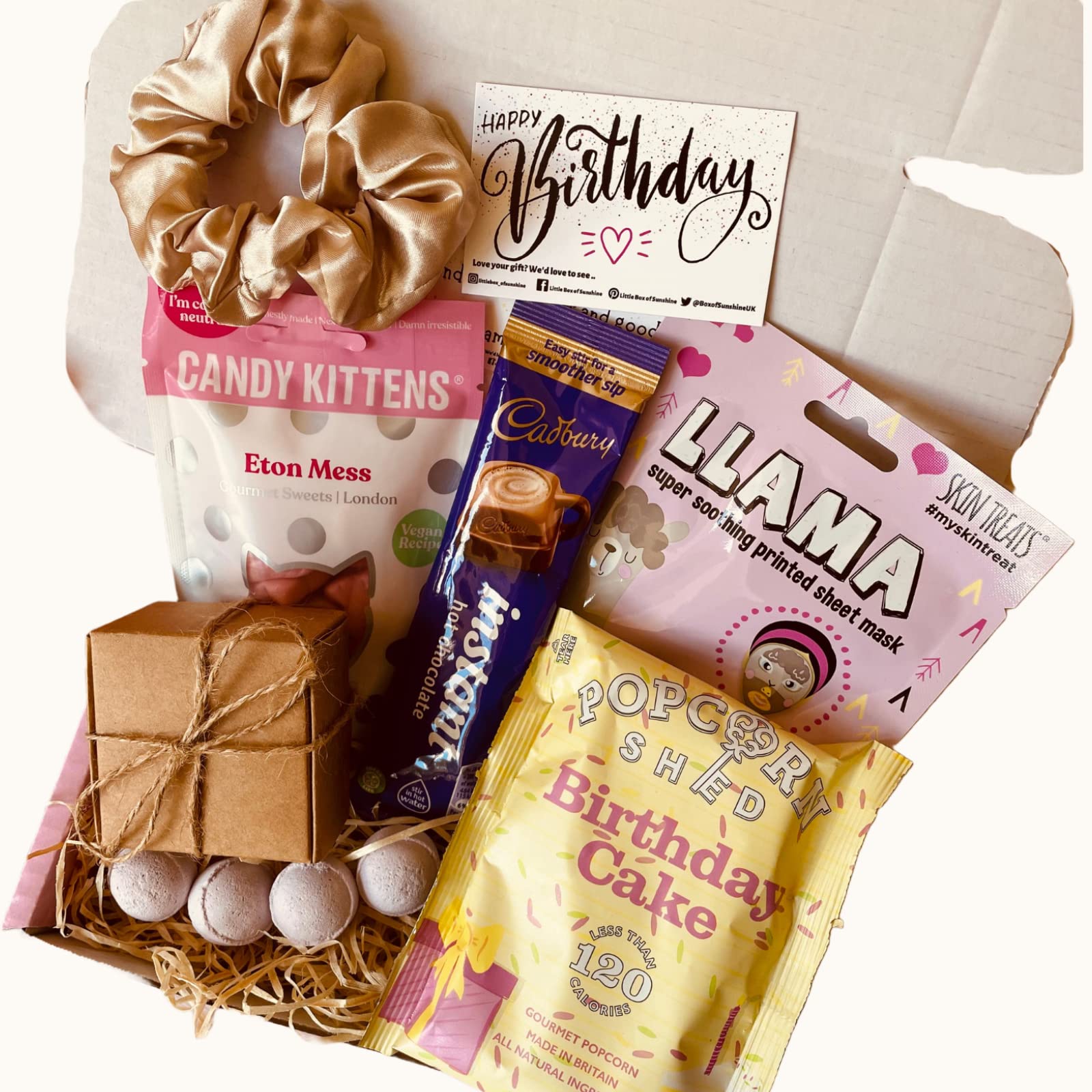 6 Item Birthday Pamper Package| Best Happy Birthday Box for Her|Birthday Gifts for her| Care Package for Her| Brilliant Gifts| Spa gift for teenagers| Hug in a Box| Care Package for her Birthday