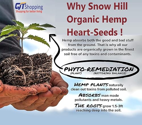 Miniatura 6 de Semillas de cáñamo crudas orgánicas, 32 onzas, 0.35 onzas de proteína vegetal completa y 0.44 onzas de omegas por porción, veganas, sin gluten, sin