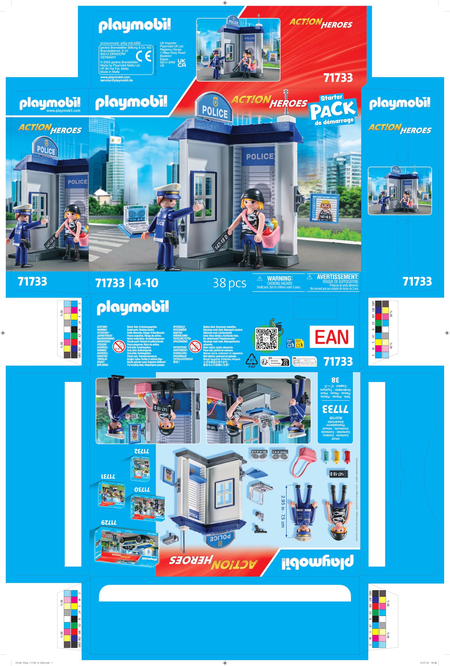 Amazon.com: PLAYMOBIL Police Investigation Room : Toys & Games