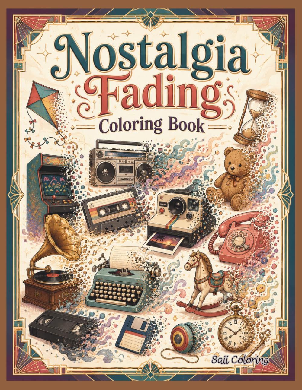 Nostalgia Fading Coloring Book: A Surreal Retro Coloring Journey Through Fading Memories, Vintage Objects, and Forgotten Childhood Treasures for Teens and Adults