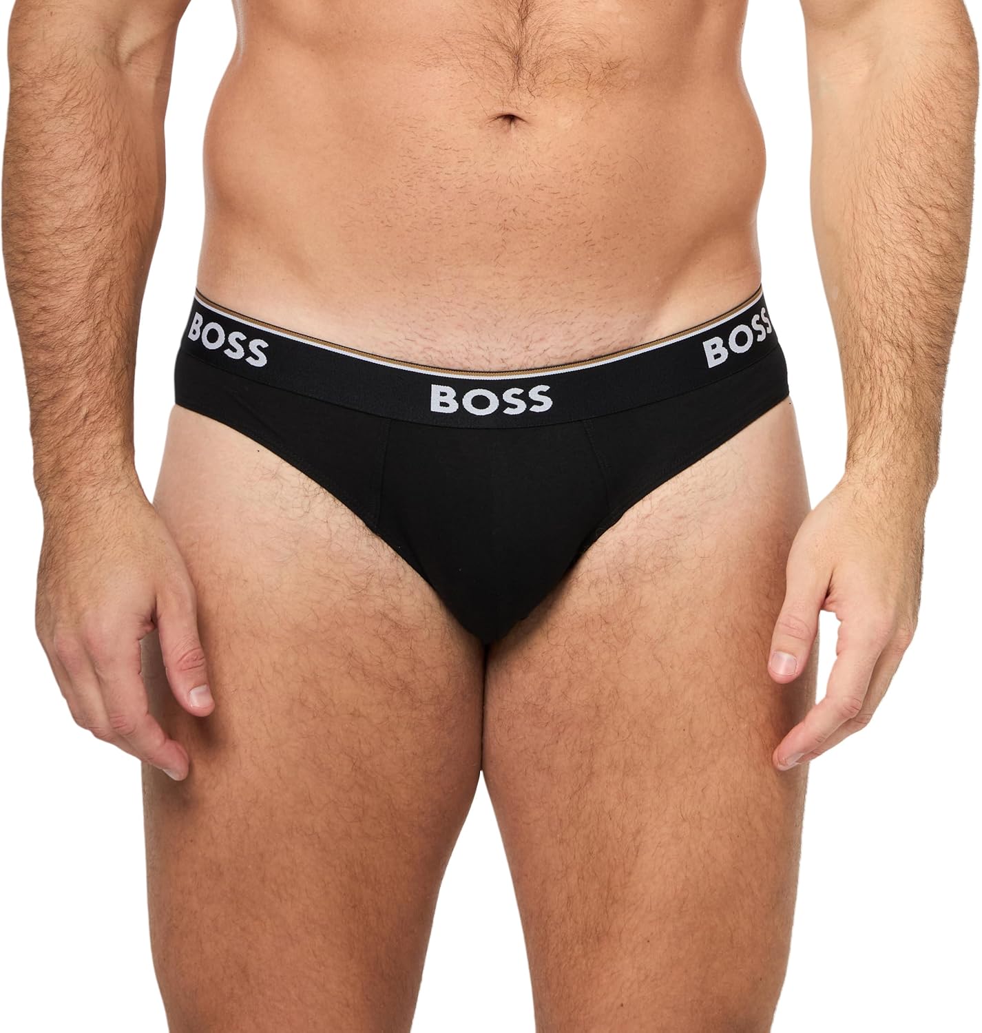 BOSS Men's 3-pack Bold Logo Solid Briefs