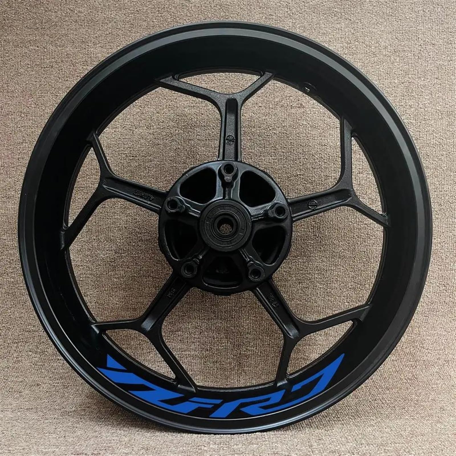 Yueyzhk Style 12 Motorcycle Wheel Sticker Racing Rim Stripe Decal Decoration Accessories For Yamaha Yzfr7 Yzf-R7(Style 12)