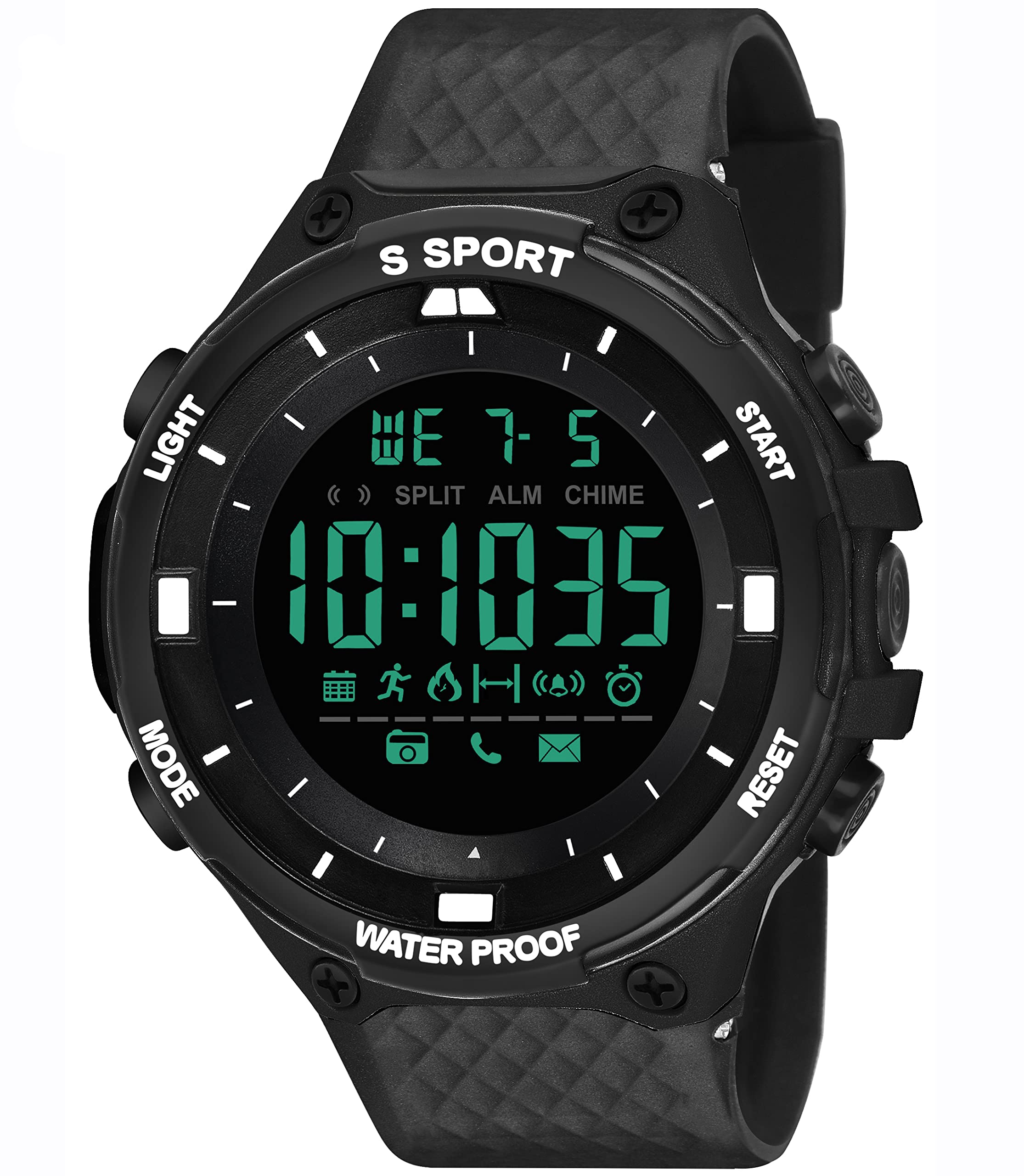 Harbor TOMI Black Multi-Function Digital Sports Wrist Watch (9084_Black) (B09HT8GVWJ) Amazon Price History, Amazon Price Tracker