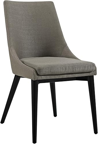 Miniatura 12 de Modway Viscount Mid-Century - Silla de cocina y comedor de tela tapizada moderna en color gris Gris,Marrón,Granite,Verde