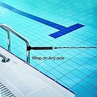 Vista 5 de Hikeen Cinturón de entrenamiento de natación - Correa de 4M para nadar en su lugar, arnés estacionario, cinturón de resistencia acuática